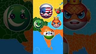 Part 15  Pakistan amp India Friendship Vs Garbage Monster countryballs countries shortsvideo [upl. by Keven651]