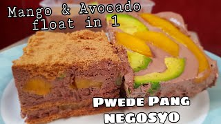 Mangocado Chocolate Graham Float  Mango amp Avocado float in 1  PANG NEGOSYO RECIPE [upl. by Llerahs315]