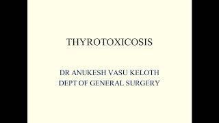 Thyroid Gland Thyrotoxicosis  part one [upl. by Oruasi688]