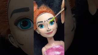 Following Barbie makeup Vlog on my Doll🩷💄 shorts barbie art makeup [upl. by Bogie792]