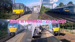 trains at Hyndland  27092024 ft 334006  scotrail pride [upl. by Attelocin487]