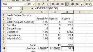 Microsoft Excel Tutorial for Beginners 4  Functions Formulas [upl. by Neff]