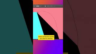 Quickly remove Anchor points in Adobe Illustrator graphicdesign tutorials adobeillustrator [upl. by Ewnihc599]