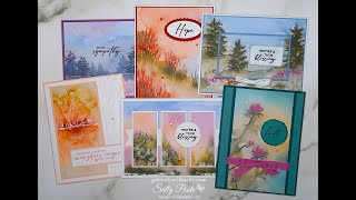 From Beginner to Stepped Up Cards with Stampin Up THOUGHTFUL JOURNEY Designer Series Paper [upl. by Renee992]