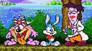 Tiny Toon Adventures Sega Genesis 1990  ep 2  Voice ON 43 [upl. by Vijar]