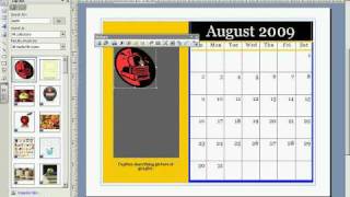 Microsoft Publisher Calendar Tutorial A Brooks [upl. by Eisdnil]