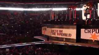 WWE WrestleMania XXVIII 28 WWE Champion CM Punk entrance to Cult of Personality [upl. by Synned741]