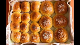 Homemade Burger Bun Recipe [upl. by Katt]