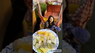 Floating Fruit Chaat Kashmir Dal Lake youtubeshorts shorts minivlog food foodie [upl. by Nyrehtak]