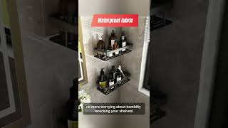 Bathroom Shelves Nodrill Corner Shelf Shower Storage Rack Holder Toilet Organiz [upl. by Halbeib]