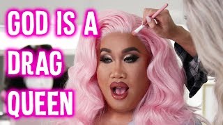 HOW TO SLAY A DRAG QUEEN WIG feat PLASTIQUE TIARA  PatrickStarrr [upl. by Chlores]