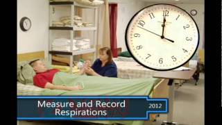 Measure and Record Respirations CNA Skills [upl. by Rogerio]