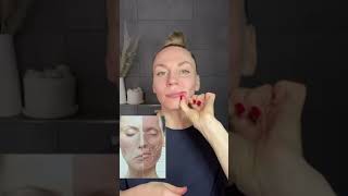 Droopy Mouth Massage  Get better jawline faceyoga face massage shorts [upl. by Elyr]