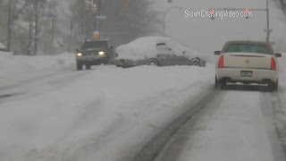 Rochester NY Stranded Cars In Winter Storm  2162016 [upl. by Clemente]