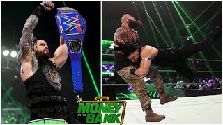 Roman Reigns WINNING Universal Title At MITB 2020  Strowman Vs Roman MITB 2020 [upl. by Oigroeg226]