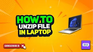 How to unzip file in laptop 2024 [upl. by Gardas]