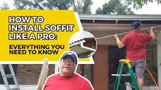 How to Install Soffits Yourself A StepbyStep Guide [upl. by Siramay234]