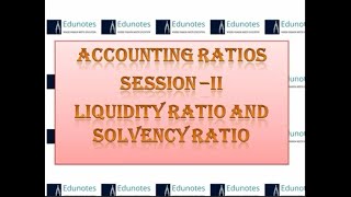 Class 12th Accountancy Ratio AnalysisLiquidity and Solvency Ratio [upl. by Allen]