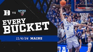 Duke 96 Maine 62  Every Bucket 11424 [upl. by Laoj]