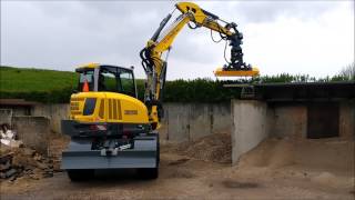 Wacker Neuson EW65 PRO XL met Becx maaidek [upl. by Romano]