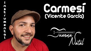 Carmesí Vicente García INSTRUMENTAL  Juanma Natal  Guitar  Cover  Lyrics [upl. by Cohl578]