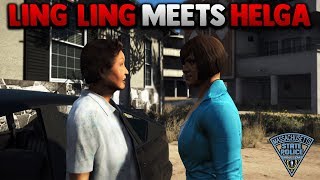 LING LING MEETS HELGA  GTA 5 ROLEPLAY [upl. by Lemay]