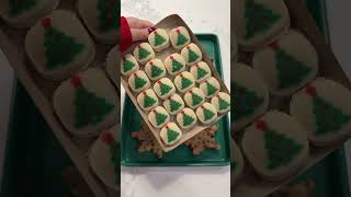 Christmas Cookies 🎄❄️🍪 christmas cookies recipe asmr satisfying holiday viral short fyp [upl. by Anirod]