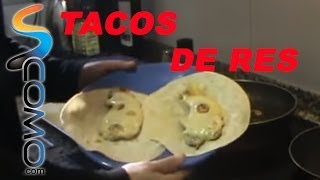 Cómo hacer tacos Mexicanos de Res [upl. by Nosremaj837]