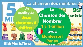 En 5 minutes La chanson des nombres La chanson des grands nombres toutpetits enfants montessori [upl. by Ahtan]