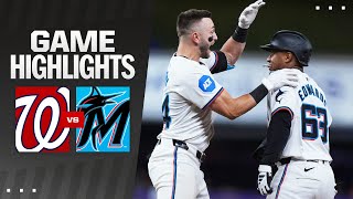 Nationals vs Marlins Game Highlights 9424  MLB Highlights [upl. by Lapointe]