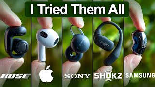 Best OPEN Earbuds 2024 Tested amp Compared  Bose vs Sony vs AirPods vs Shokz [upl. by Hayden739]