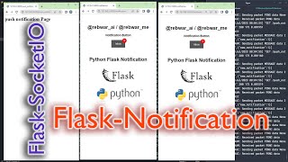 Python project  how to push Notification in flask applications using flasksocketio and redis [upl. by Zusman]