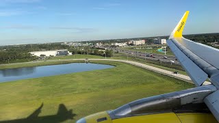 4K  Spirit Airlines Airbus A320200 N626NK Beautiful Sunny Morning Orlando Landing [upl. by Saile]