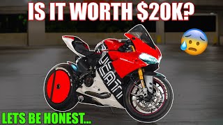 Ducati 1299 Panigale S Review amp Walkaround  My First Ride amp Review  Termignoni Exhaust [upl. by Nodnas937]