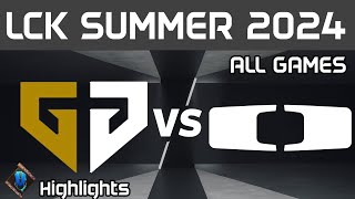 GEN vs DK Highlights ALL GAMES LCK Summer 2024 GenG vs Dplus KIA by Onivia [upl. by Mallen]