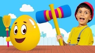 Surprise Eggs Household Chores Song for Kids [upl. by Ravi626]