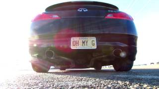 Infiniti G37S Coupe Muffler Delete Sound [upl. by Nesahc]