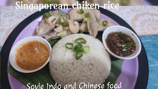 Cara memasak Singapore chiken rice Rice cooker  Singaporean chiken rice Rice Cooker easy cooking [upl. by Attekram600]