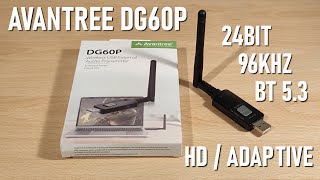 Avantree DG60P Review  Qualcomm BT 53 Bluetooth Transmitter With 24bit 96Khz Support [upl. by Anairam309]