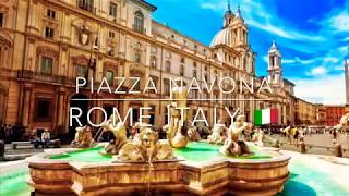 Piazza NAVONA Rome Italy 🇮🇹 HD [upl. by Asillem247]