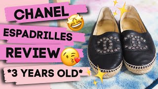 Chanel Espadrilles review Should I size up or down Worth the money [upl. by Aneehsram431]