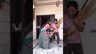 Ghamu v pari me ladaai😲🫢Parichoudhary  How to make doll table and chairs shorts [upl. by Nowtna]