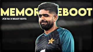 Memory Reboot X Babar Azam • Beat Sync Edit • Collab With BeastTheChad • Eid Special • JCE 56 [upl. by Tammara]