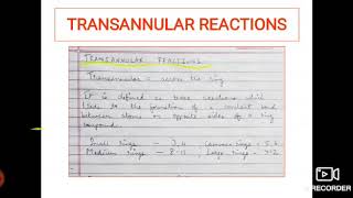 Transannular reactions epoxidation [upl. by Hedvah]