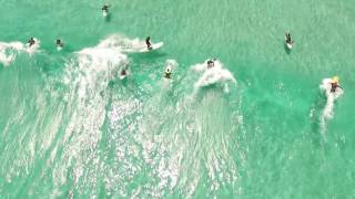 Surfers in Glen Beach  Cape Town  Drone Video [upl. by Mabel]