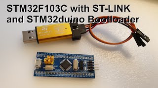 STM32F103C with STLink and STM32duino simplified [upl. by Oballa]