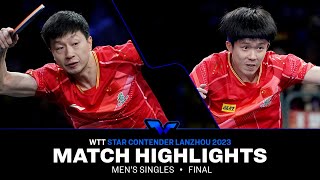 Ma Long vs Wang Chuqin  MS Final  WTT Star Contender Lanzhou 2023 [upl. by Ahtaela798]