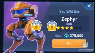 FINALLY UNLOCKED ZEPHYR 😭🤩  MECH ARENA ROBOT SHOWDOWN  UNLOCKING ZEPHYR  TOURNAMENT [upl. by Urian]