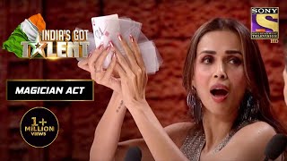 Malaika के हाथ से कैसे हुआ Cards का Deck ग़ायब  Indias Got Talent Season 8  Magician Act [upl. by Iborian165]