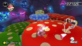 Pink Yoshi Gameplay Mario Kart 8 Deluxe 150cc Mirror Mode on DLC Propeller Cup [upl. by Robins]